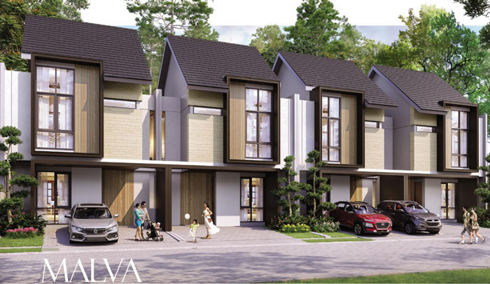 rumah tipe malva cluster aeris citra garden serpong