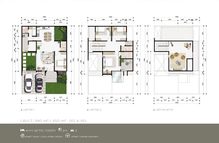 citra garden serpong cluster aeris denah