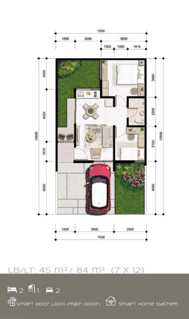 citra garden serpong cluster chloe denah