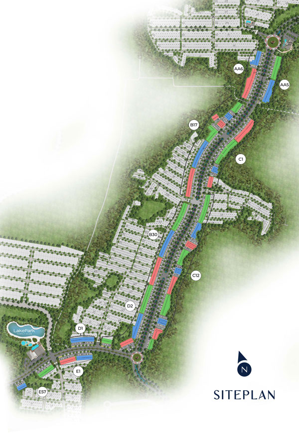 siteplan ruko la vallee citra garden serpong